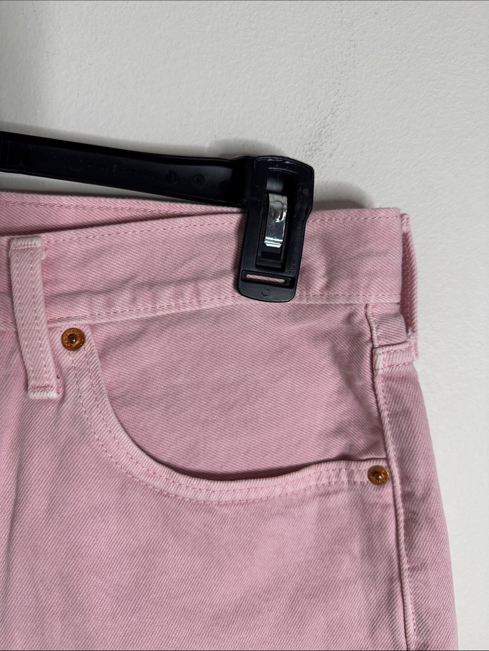 Levi’s 501 Original Fit Pink Rigid Denim High Rise Jean Cutoff Shorts size 30 - Picture 6 of 12